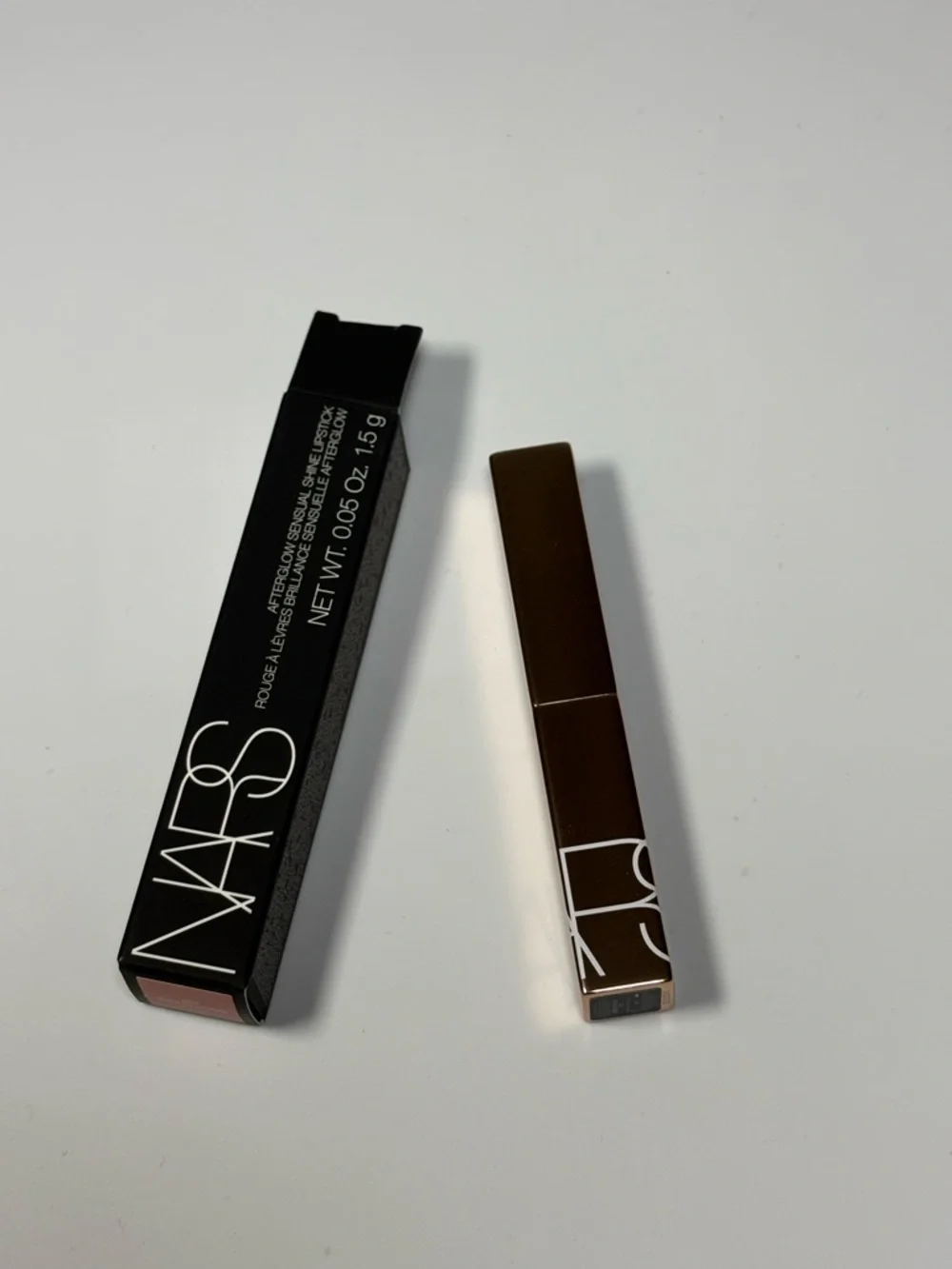 NARS Afterglow Sensual Shine Lipstick Breathless Nude Pink High Shine New